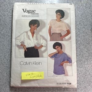 VOGUE Paris American Designer Original jacket 1128 size 8-16. Complete/used‎ 159